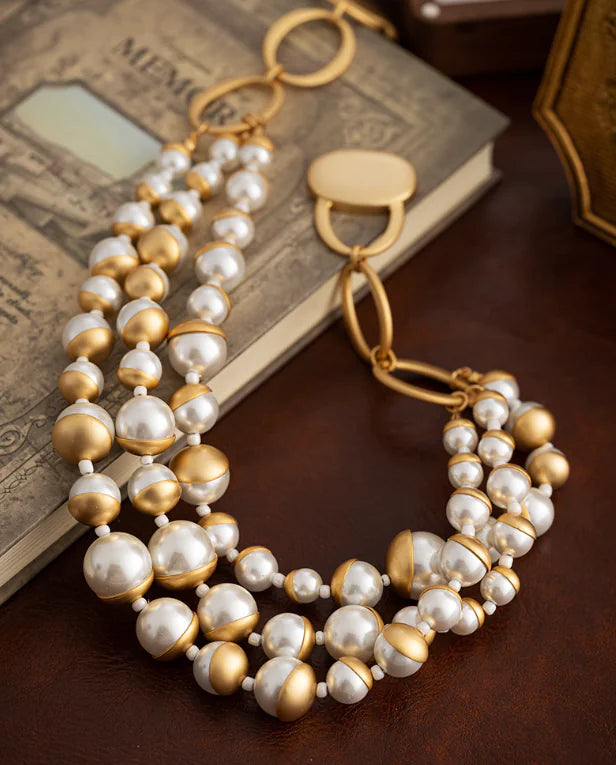 Vintage Style Pearl Necklace