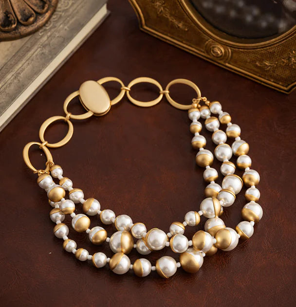Vintage Style Pearl Necklace